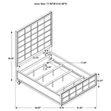 Durango 4-piece Eastern King Panel Bedroom Set Grey and Smoked Peppercorn