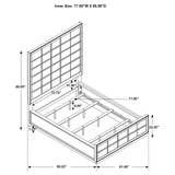 Durango 4-piece California King Panel Bedroom Set Grey and Smoked Peppercorn