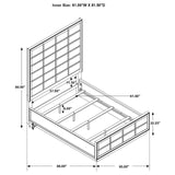 Durango 5-piece Queen Panel Bedroom Set Grey and Smoked Peppercorn