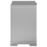 Eleanor Rectangular 2-drawer Nightstand Metallic