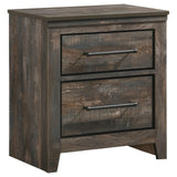 Ridgedale 2-drawer Nightstand Weathered Dark Brown