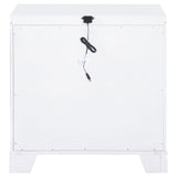 Eleanor Rectangular 2-drawer Nightstand White