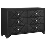 Penelope 4-piece Queen Bedroom Set Midnight Star and Black