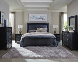 Penelope 5-piece Queen Bedroom Set Midnight Star and Black