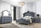 Coaster Antoella 4-Piece California King Upholstered Tufted Bedroom Set Grey