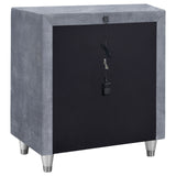 Antonella 3-drawer Upholstered Nightstand Grey