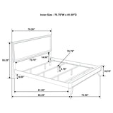 Janelle 4-piece Eastern King Bedroom Set White