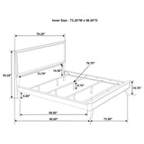 Janelle 4-piece California King Bedroom Set White