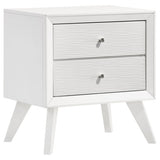 Janelle 2-drawer Nightstand White