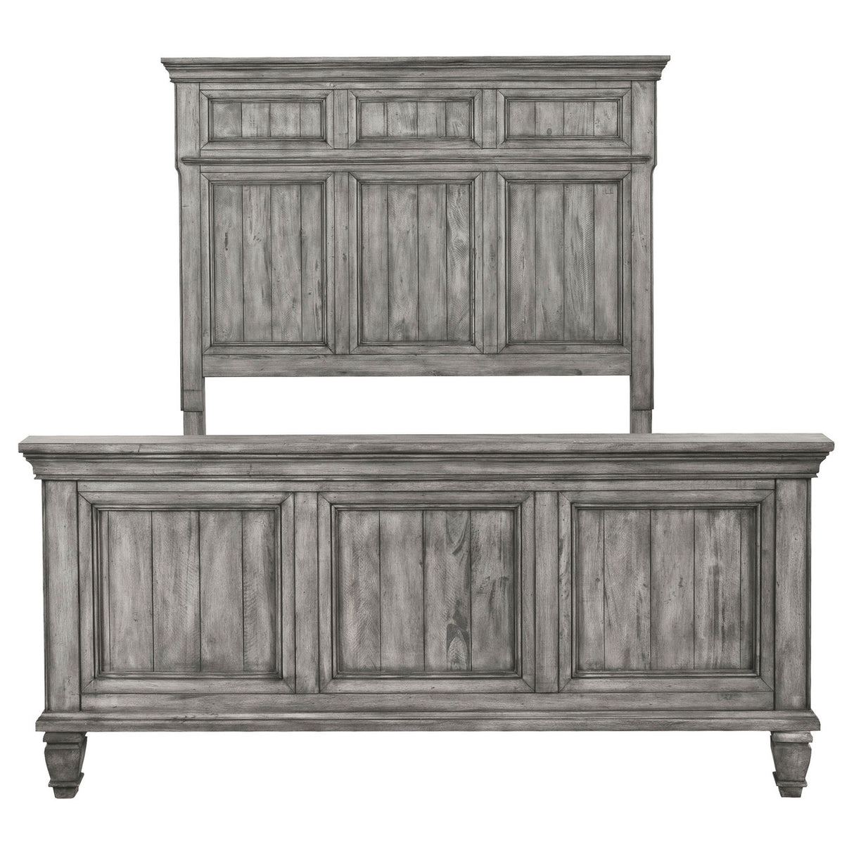 Avenue 4-piece California King Panel Bedroom Set Grey