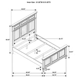 Avenue 4-piece Queen Panel Bedroom Set Grey