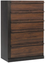 Azalia 5-piece California King Rectangular Bedroom Set Black and Walnut