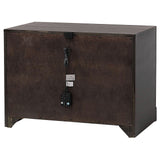 Azalia 2-drawer Nightstand Black and Walnut