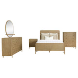 Arini 5-piece Upholstered Eastern King Bedroom Set Sand Wash