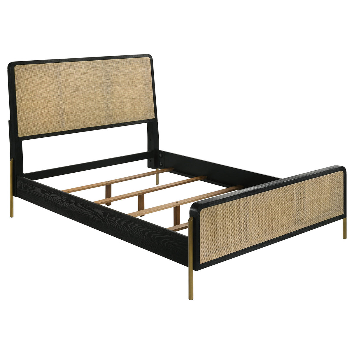 Arini 5-piece Eastern King Bedroom Set Black and Natural