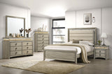 Giselle 5-piece Eastern King Panel Bedroom Set Rustic Beige