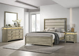 Giselle 4-piece California King Panel Bedroom Set Rustic Beige