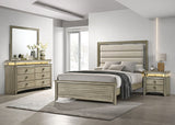 Giselle 4-piece California King Panel Bedroom Set Rustic Beige