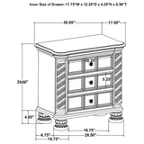 Emmett 4-piece Eastern King Bedroom Set Walnut and Beige