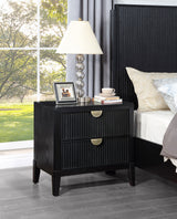 Brookmead 2-Drawer Nightstand Black