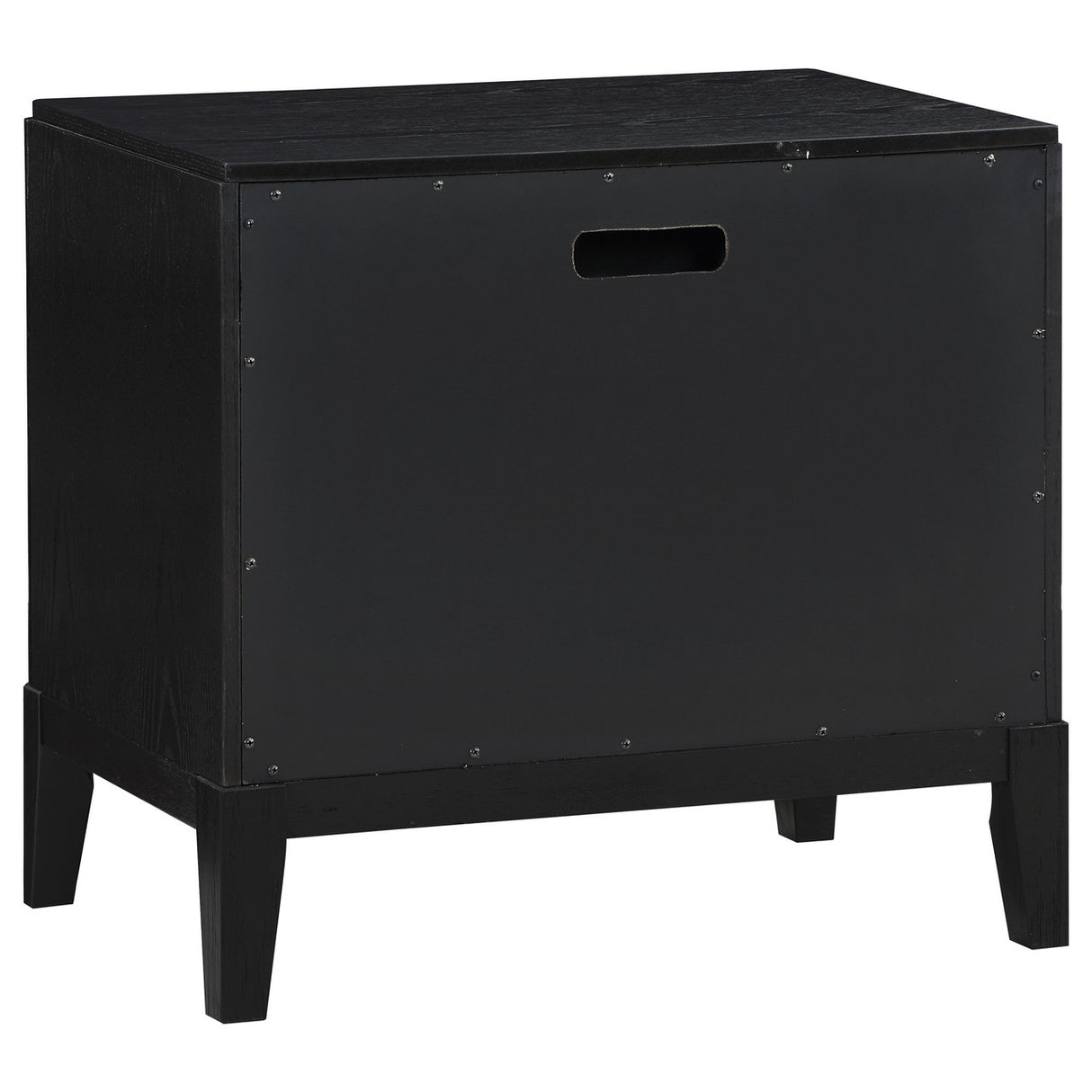 Brookmead 2-Drawer Nightstand Black