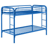 Morgan Twin Over Twin Bunk Bed Blue