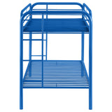 Morgan Twin Over Twin Bunk Bed Blue