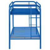 Morgan Twin Over Twin Bunk Bed Blue