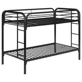 Morgan Twin Over Twin Bunk Bed Black