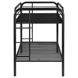 Morgan Twin Over Twin Bunk Bed Black