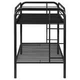 Morgan Twin Over Twin Bunk Bed Black