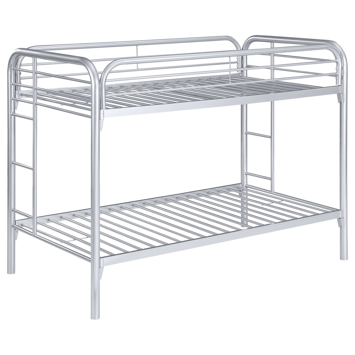 Morgan Twin Over Twin Bunk Bed Silver