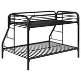 Morgan Twin Over Full Bunk Bed Black