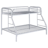 Morgan Twin Over Full Bunk Bed Silver