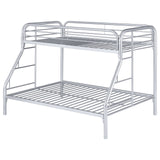 Morgan Twin Over Full Bunk Bed Silver