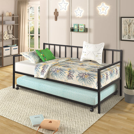 Twin Daybed with Metal Lounge Daybed Frame
