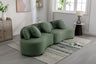 103.9" Modern Living Room Sofa Lamb Velvet Upholstered Couch Furniture for Home or Office, Green