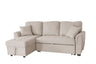 Tufeted Cushion Sofa Bed with 2 Pillows