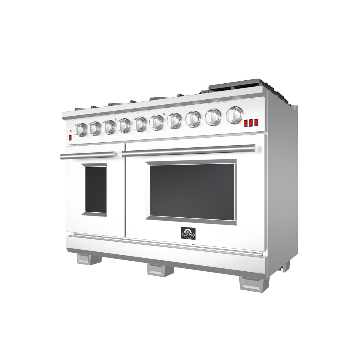 Forno 48" Capriasca Gas Range with 8 Burners, Griddle and 160,000 BTUs - FFSGS6260-48