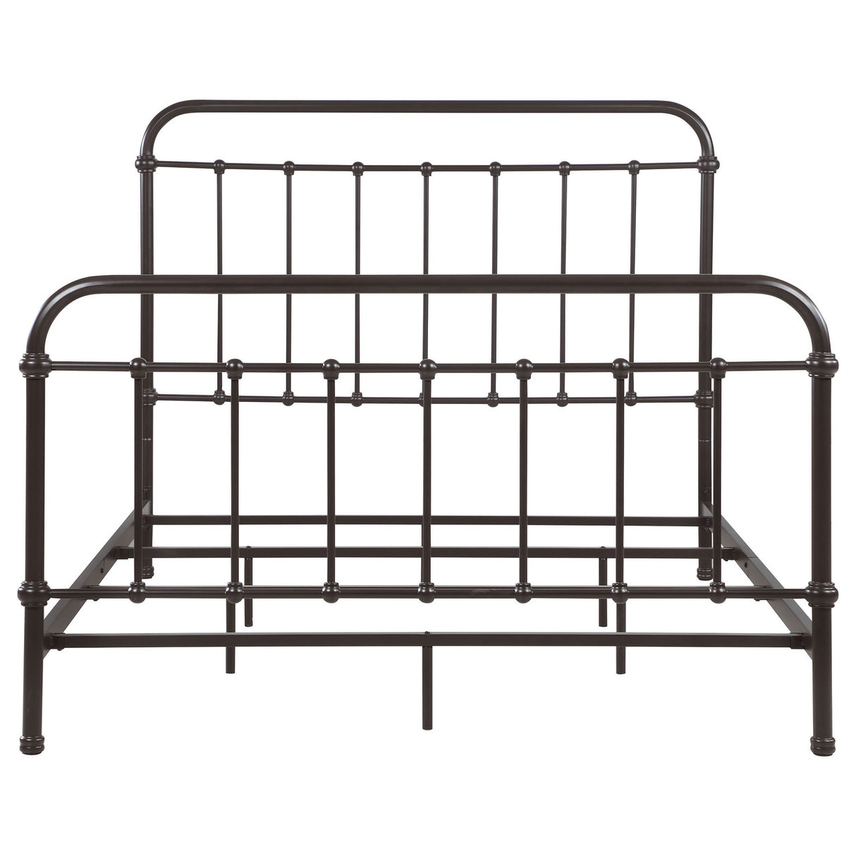 Livingston Eastern King Panel Metal Bed Dark Bronze