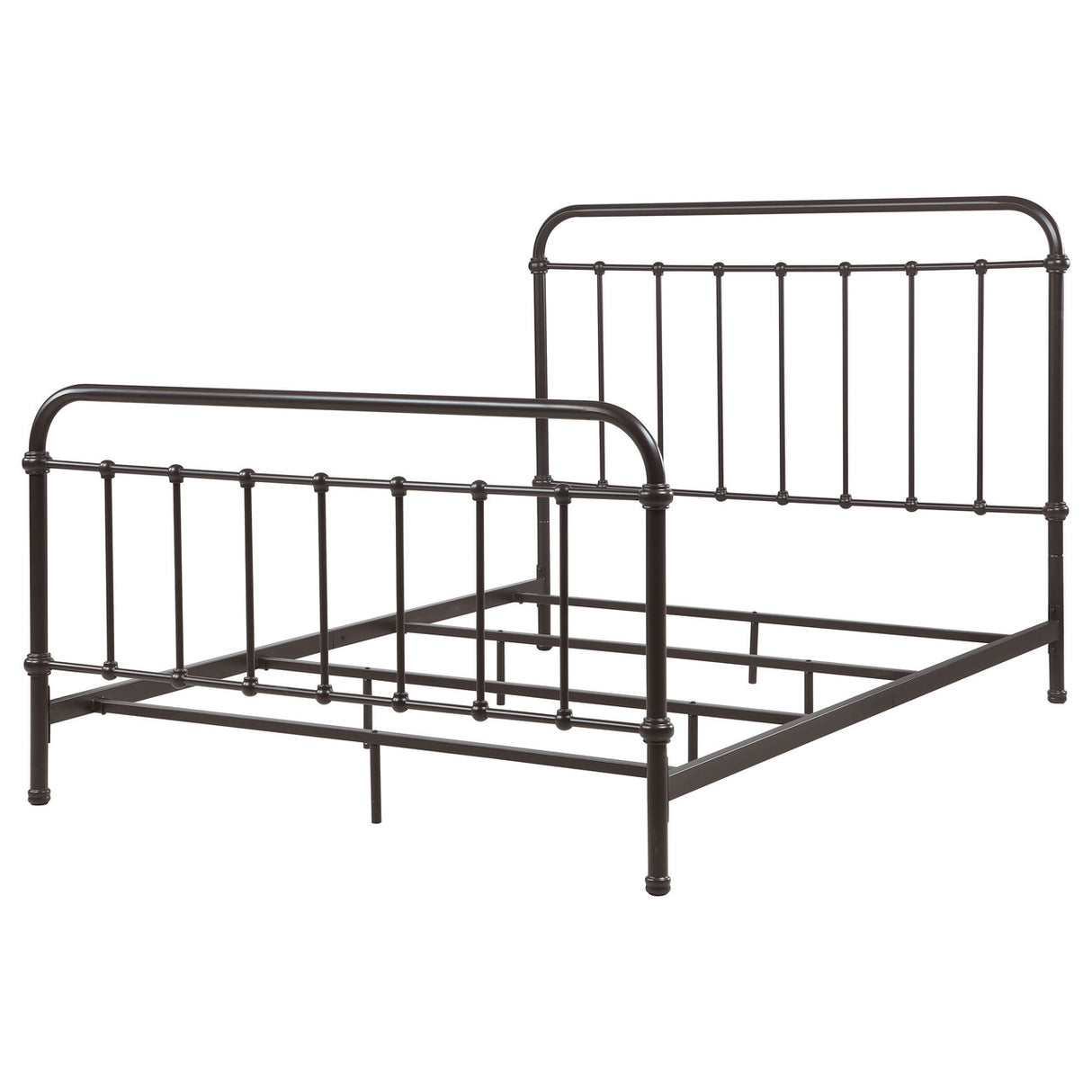 Livingston Eastern King Panel Metal Bed Dark Bronze