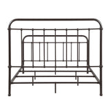 Livingston Eastern King Panel Metal Bed Dark Bronze