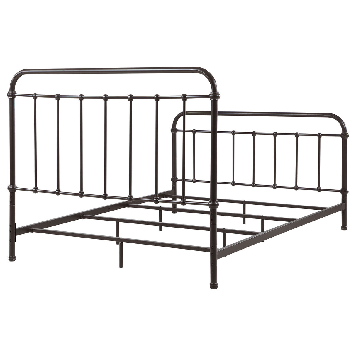 Livingston Eastern King Panel Metal Bed Dark Bronze