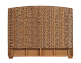 Laughton Hand-Woven Banana Leaf Eastern King Headboard Amber