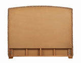 Laughton Hand-Woven Banana Leaf Eastern King Headboard Amber