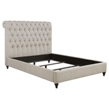 Devon Tufted Upholstered Full Headboard Beige