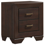 Dorian 5-piece Eastern King Bedroom Set Brown and Dark Cocoa