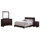 Dorian 4-piece Twin Bedroom Set Brown and Dark Cocoa