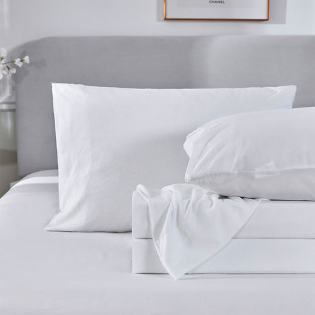 Sheets Set Ultra Soft Microfiber Bed Sheets & Pillowcase with Natural Wrinkle Texture