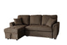 Tufeted Cushion Sofa Bed with 2 Pillows